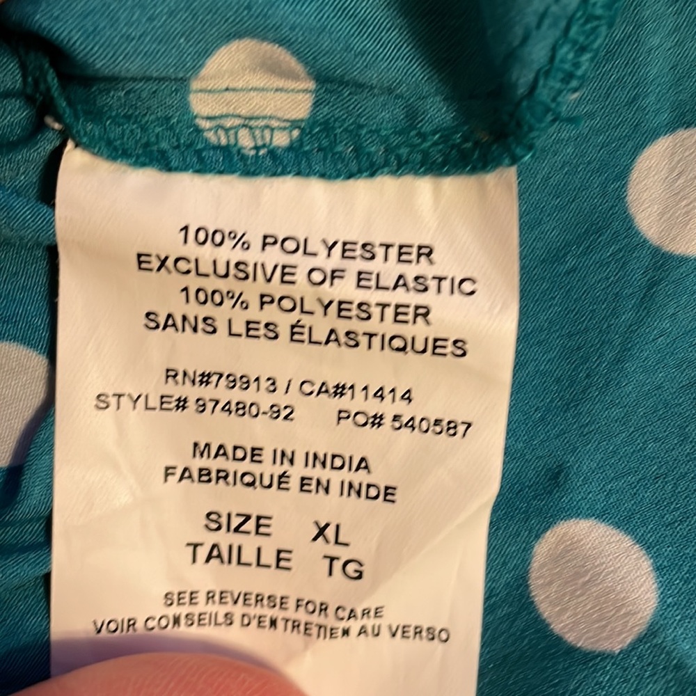 Motherhood Maternity short sleeve button down Polka dot dress with tie i… - Picture 8 of 8